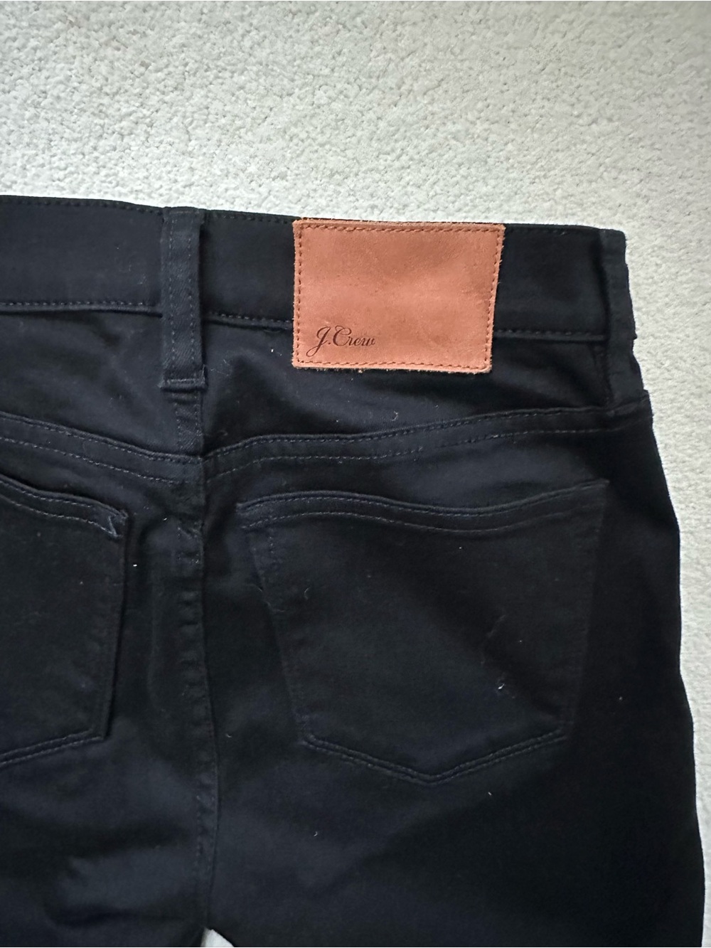 J. Crew Women’s Black denim toothpick Jeans size 24